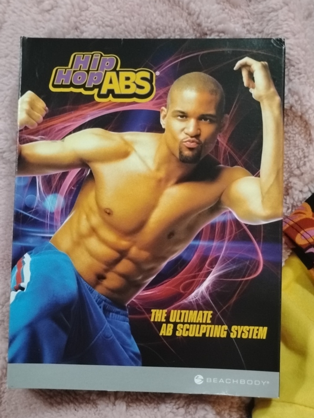 Beachbody Hip Hop Abs DVD Cover — Blue & Yellow Artwork